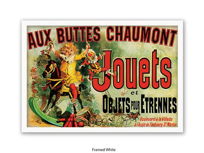 Jouets Vintage French Poster - Retro Toy Advertisement Wall Art - Parisian Decorative Print