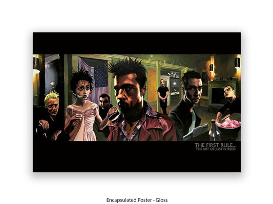 Fight Club - The First Rule | Art Poster by Justin Reed