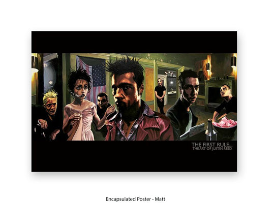 Fight Club - The First Rule | Art Poster by Justin Reed