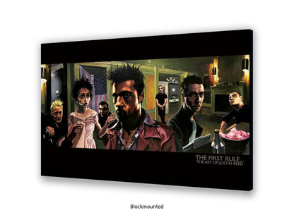 Fight Club - The First Rule | Art Poster by Justin Reed