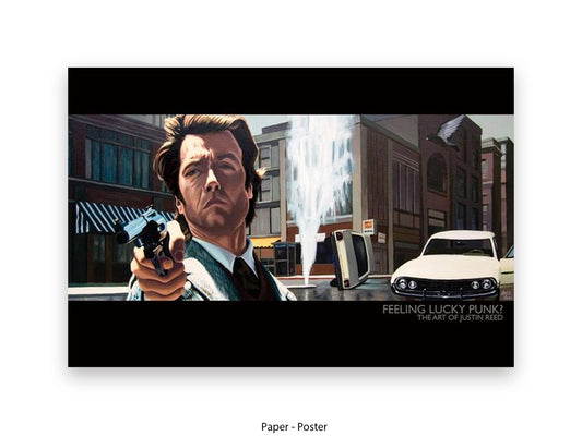 Dirty Harry Art Poster Feeling Lucky Punk | Justin Reed