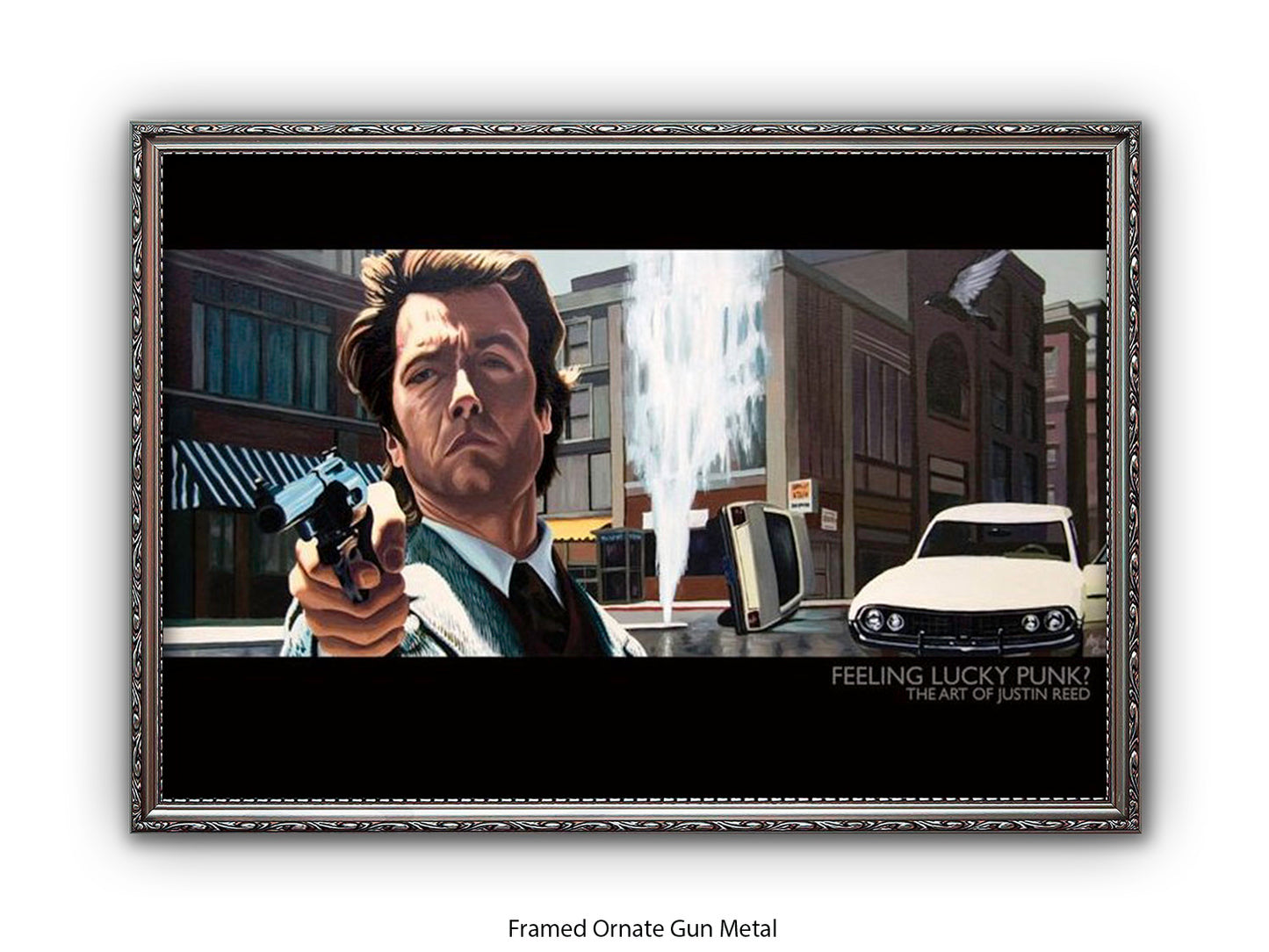 Dirty Harry Art Poster Feeling Lucky Punk | Justin Reed