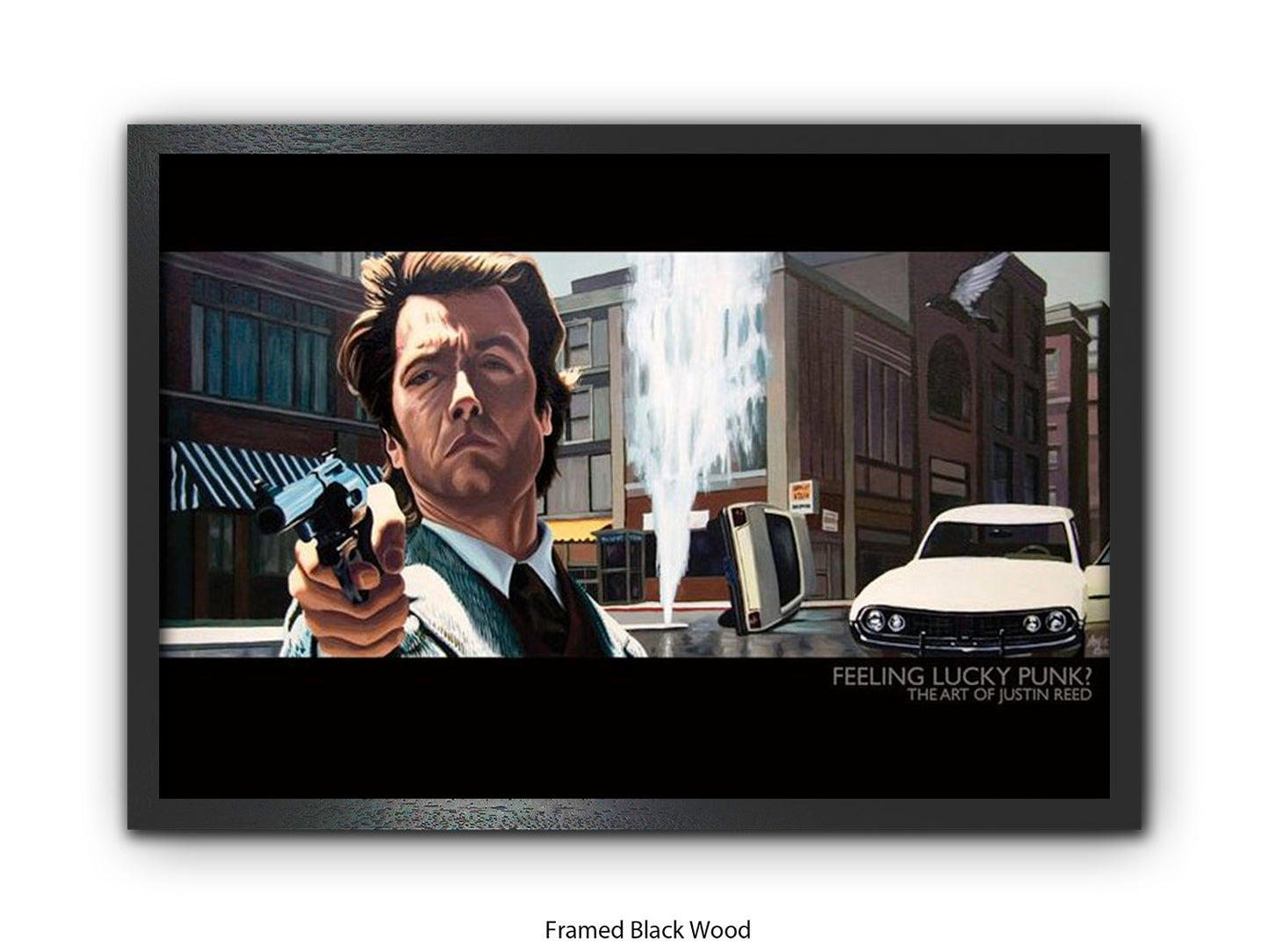 Dirty Harry Art Poster Feeling Lucky Punk | Justin Reed