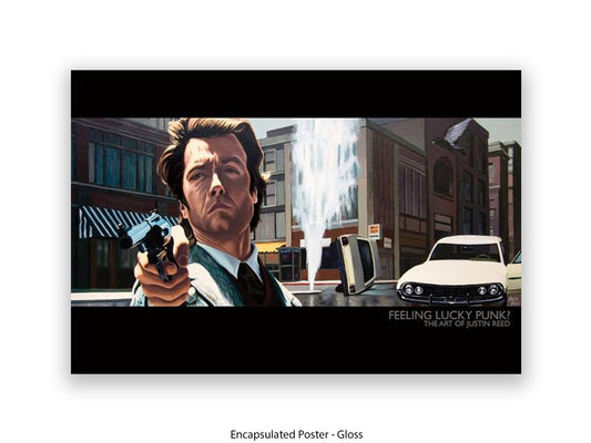 Dirty Harry Art Poster Feeling Lucky Punk | Justin Reed