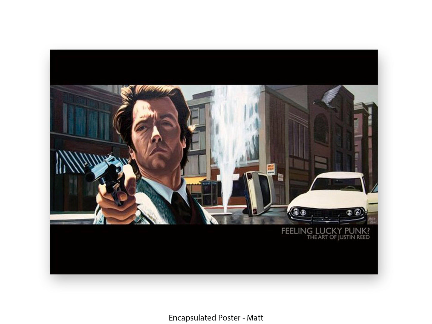 Dirty Harry Art Poster Feeling Lucky Punk | Justin Reed