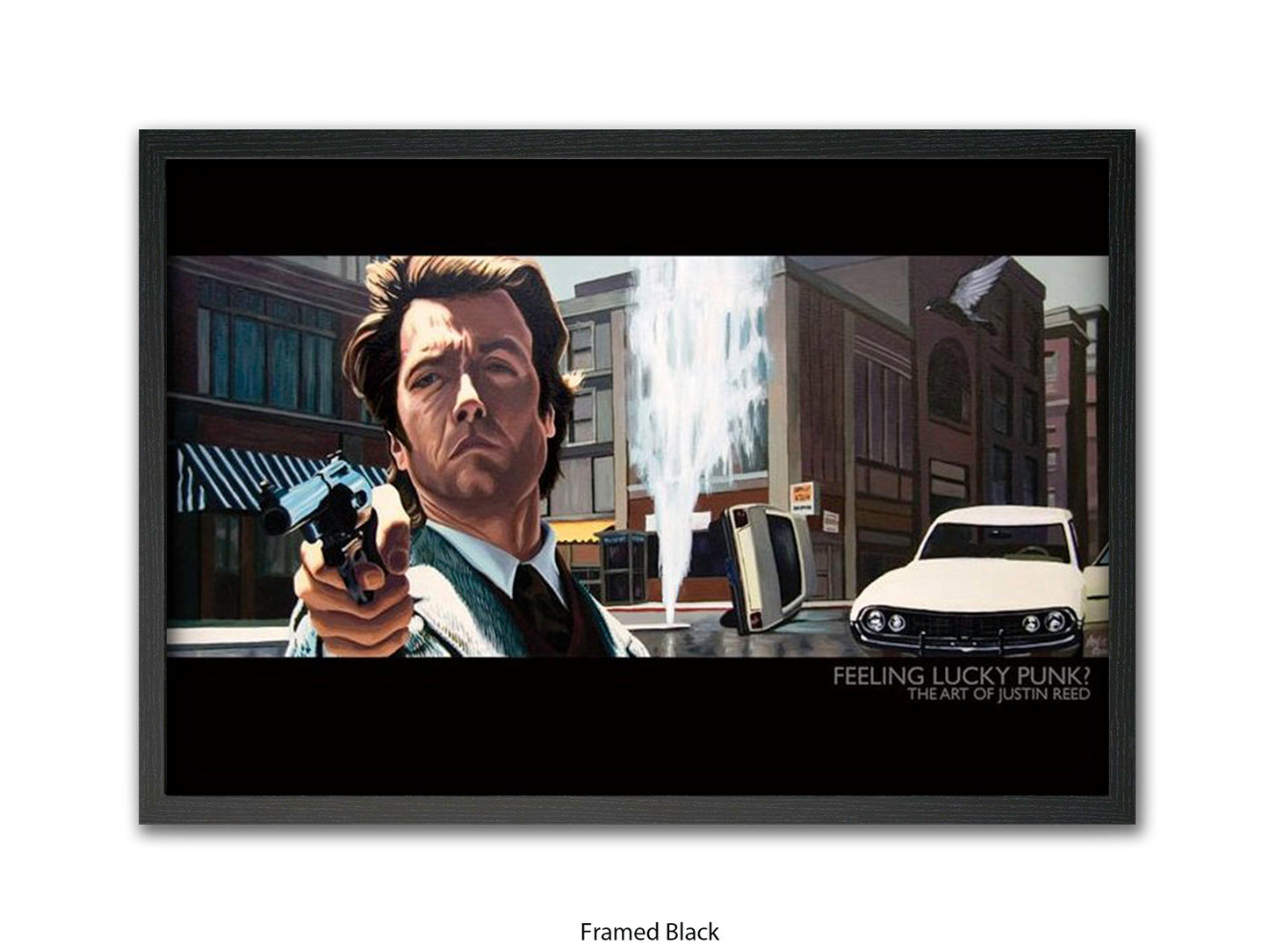 Dirty Harry Art Poster Feeling Lucky Punk | Justin Reed