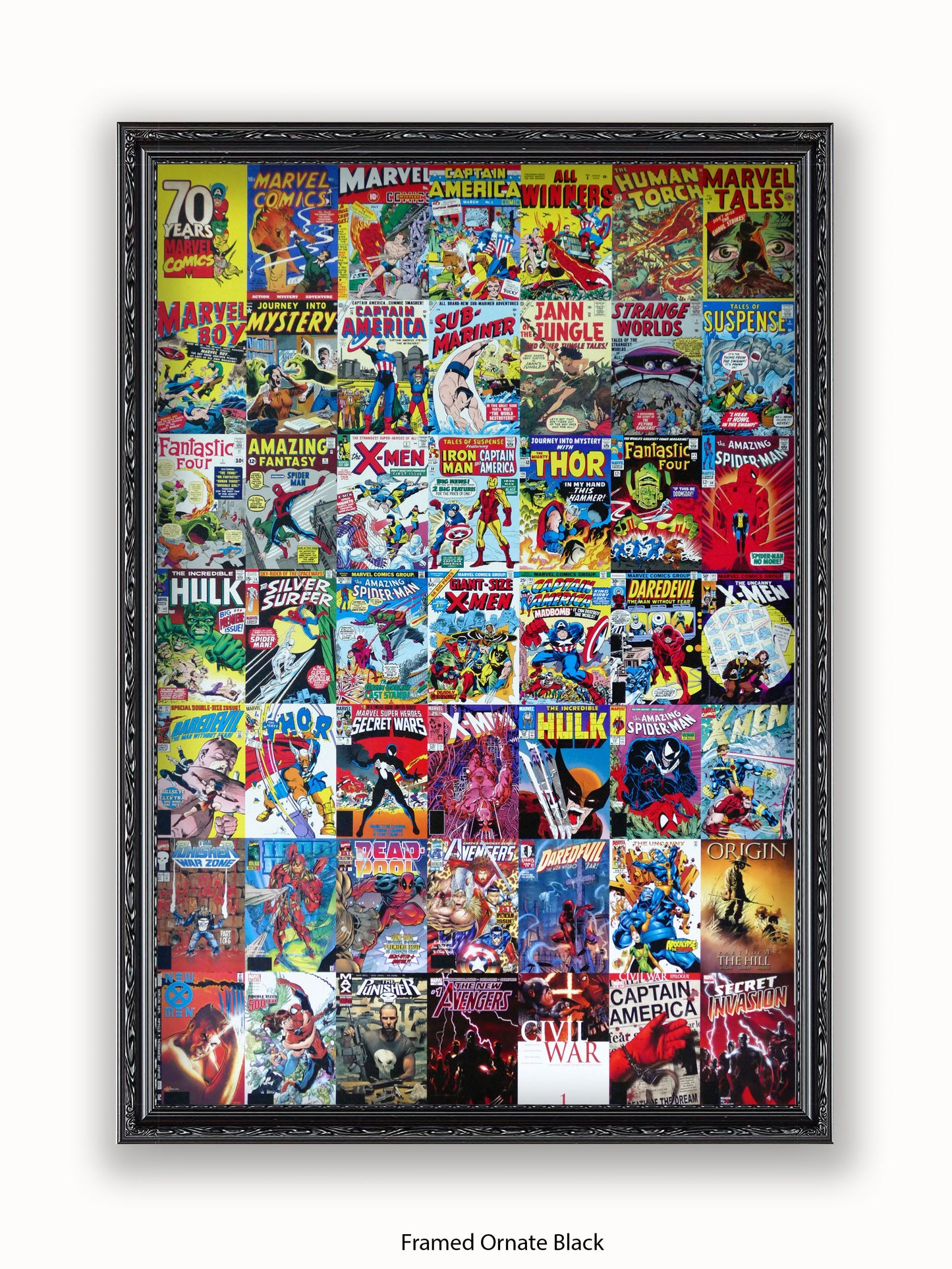 Marvel  70 Years Of Marvel Comics  Collage Poster