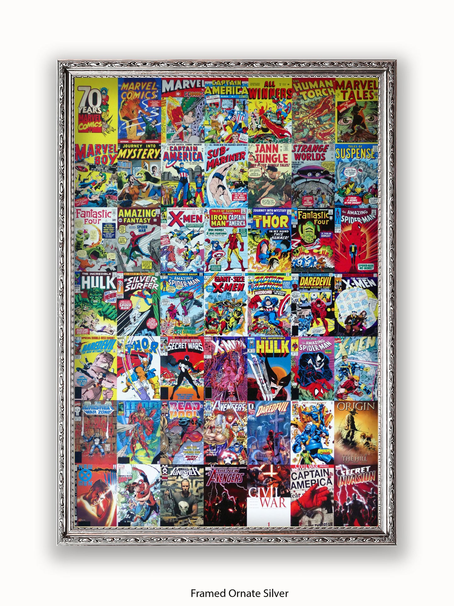 Marvel  70 Years Of Marvel Comics  Collage Poster