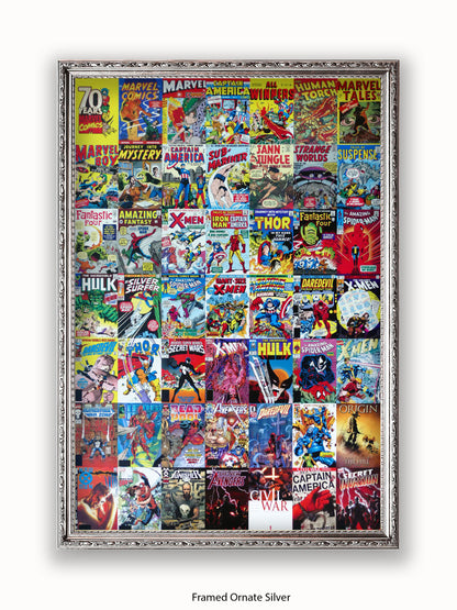 Marvel  70 Years Of Marvel Comics  Collage Poster