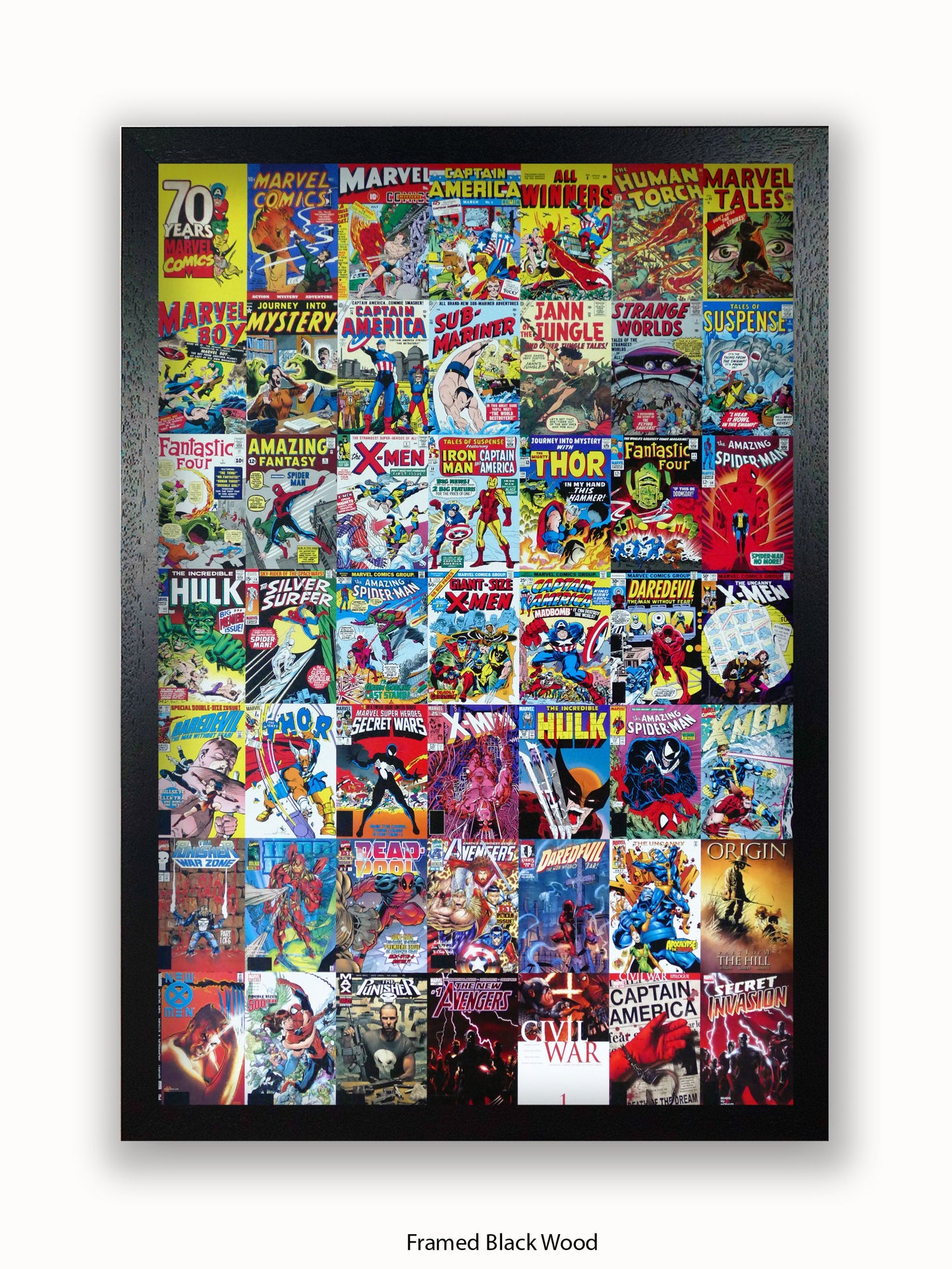 Marvel  70 Years Of Marvel Comics  Collage Poster