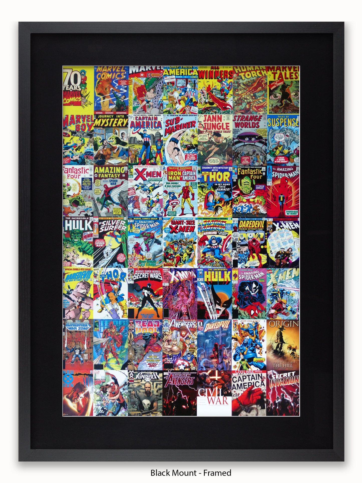 Marvel  70 Years Of Marvel Comics  Collage Poster