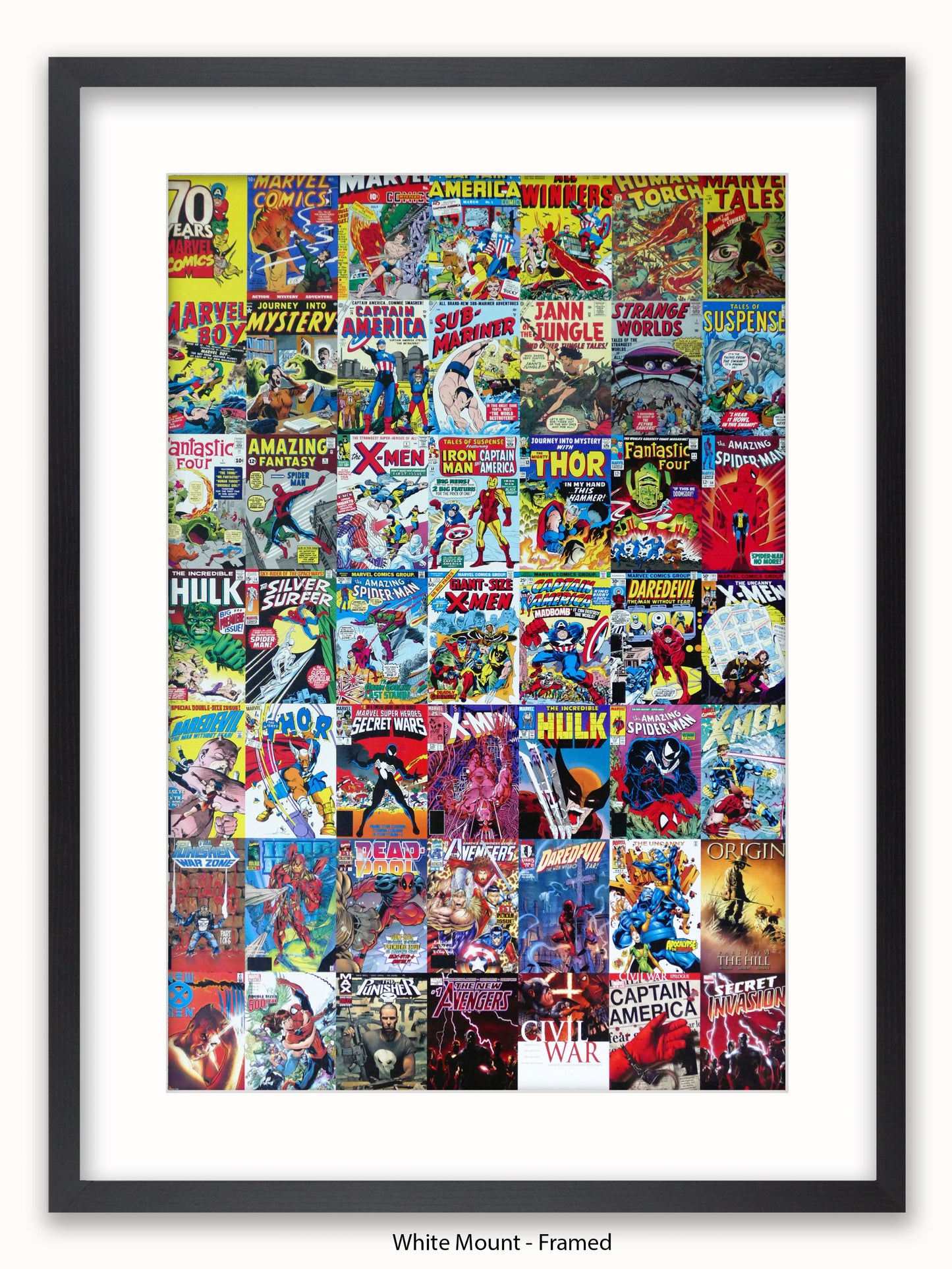 Marvel  70 Years Of Marvel Comics  Collage Poster