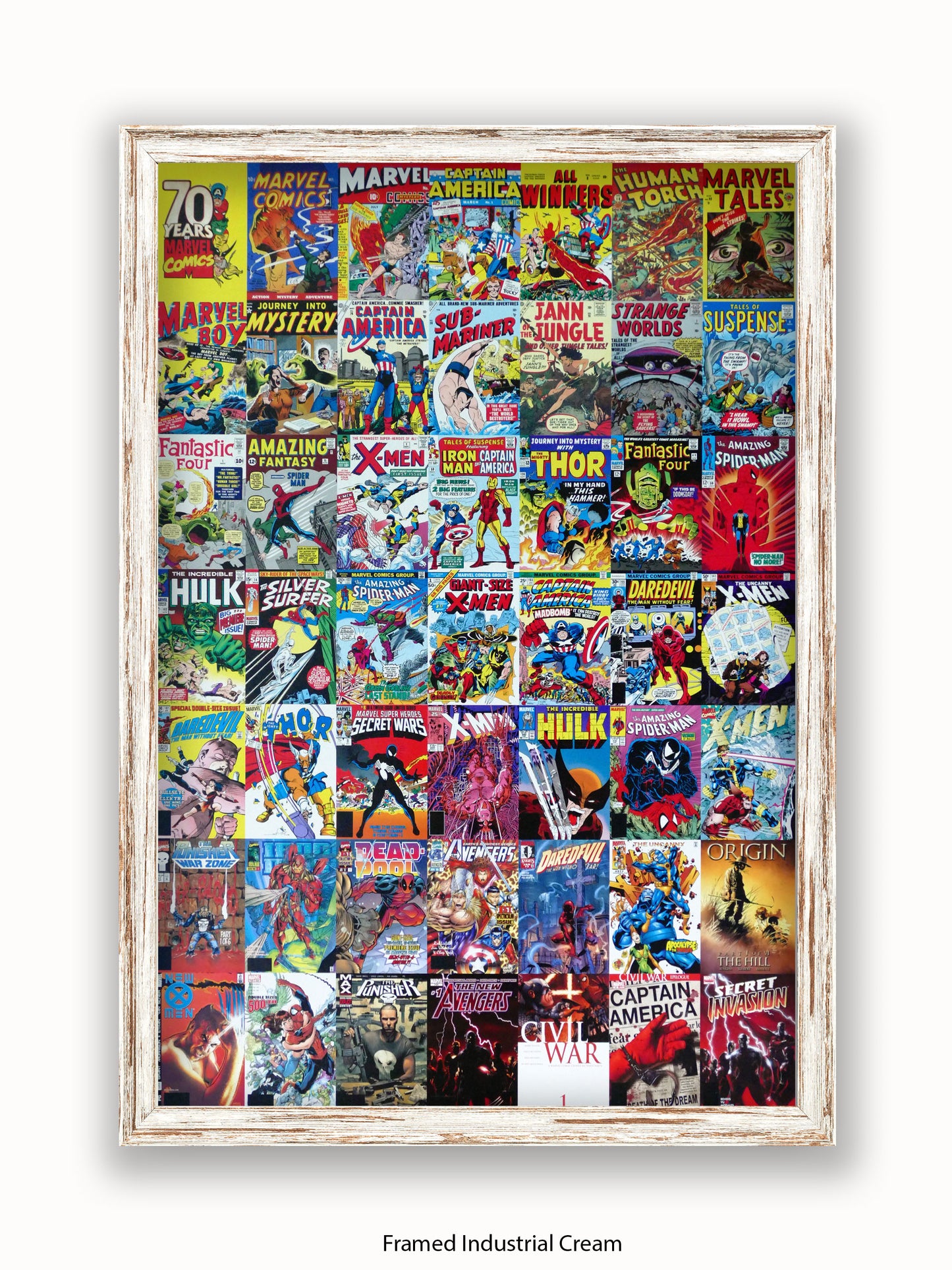 Marvel  70 Years Of Marvel Comics  Collage Poster
