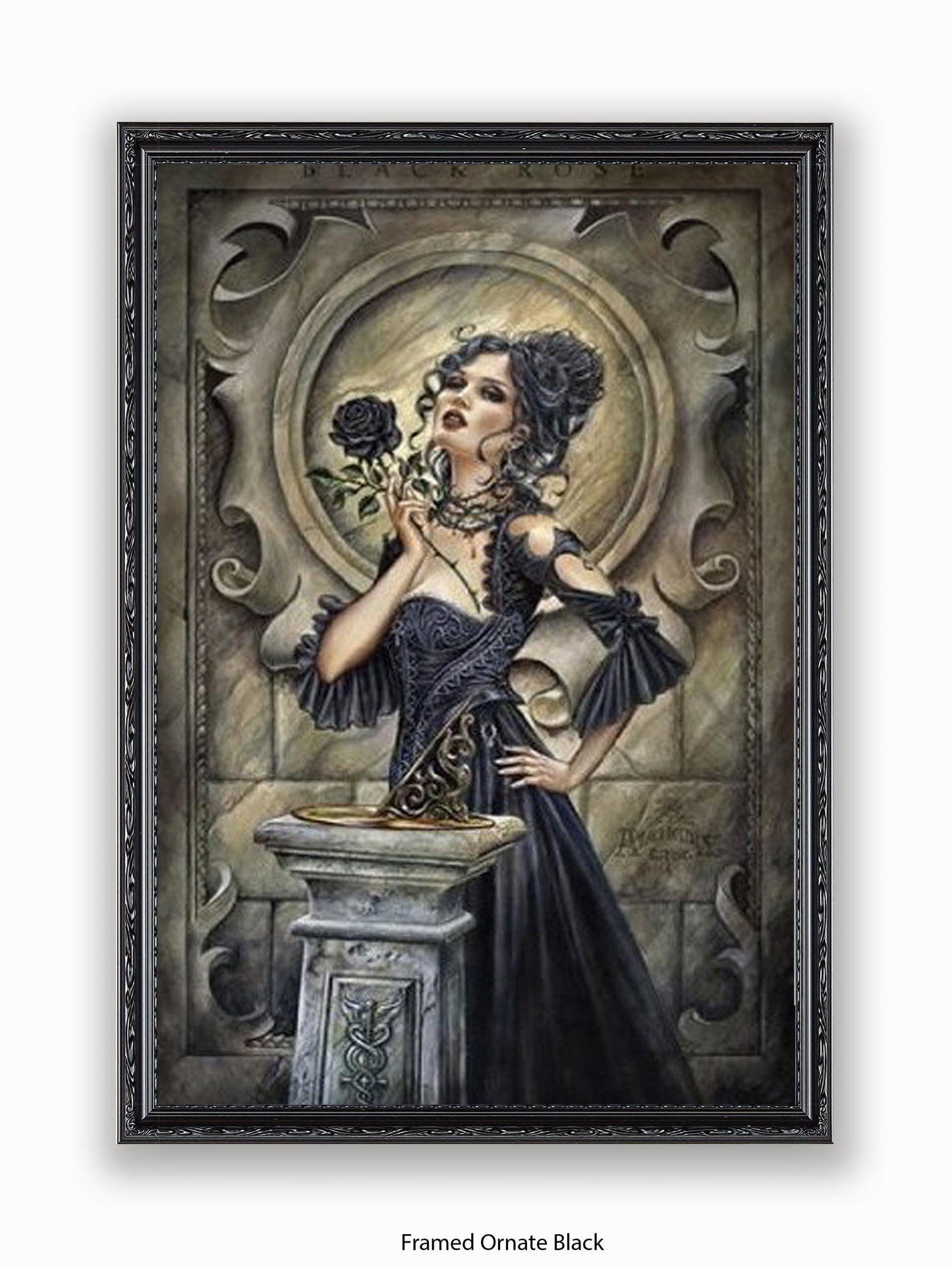 Alchemy  Black Rose Girl Poster