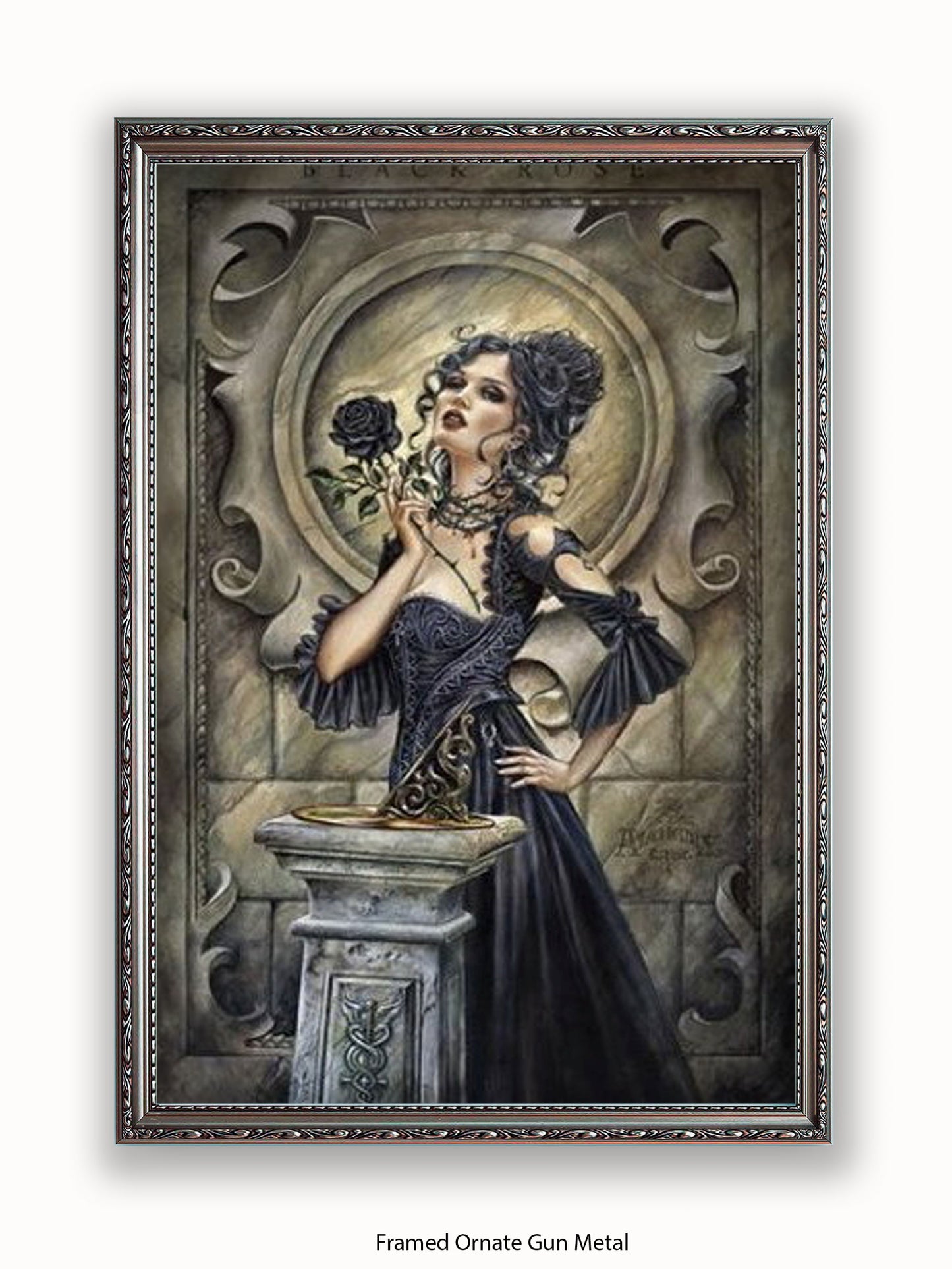 Alchemy  Black Rose Girl Poster