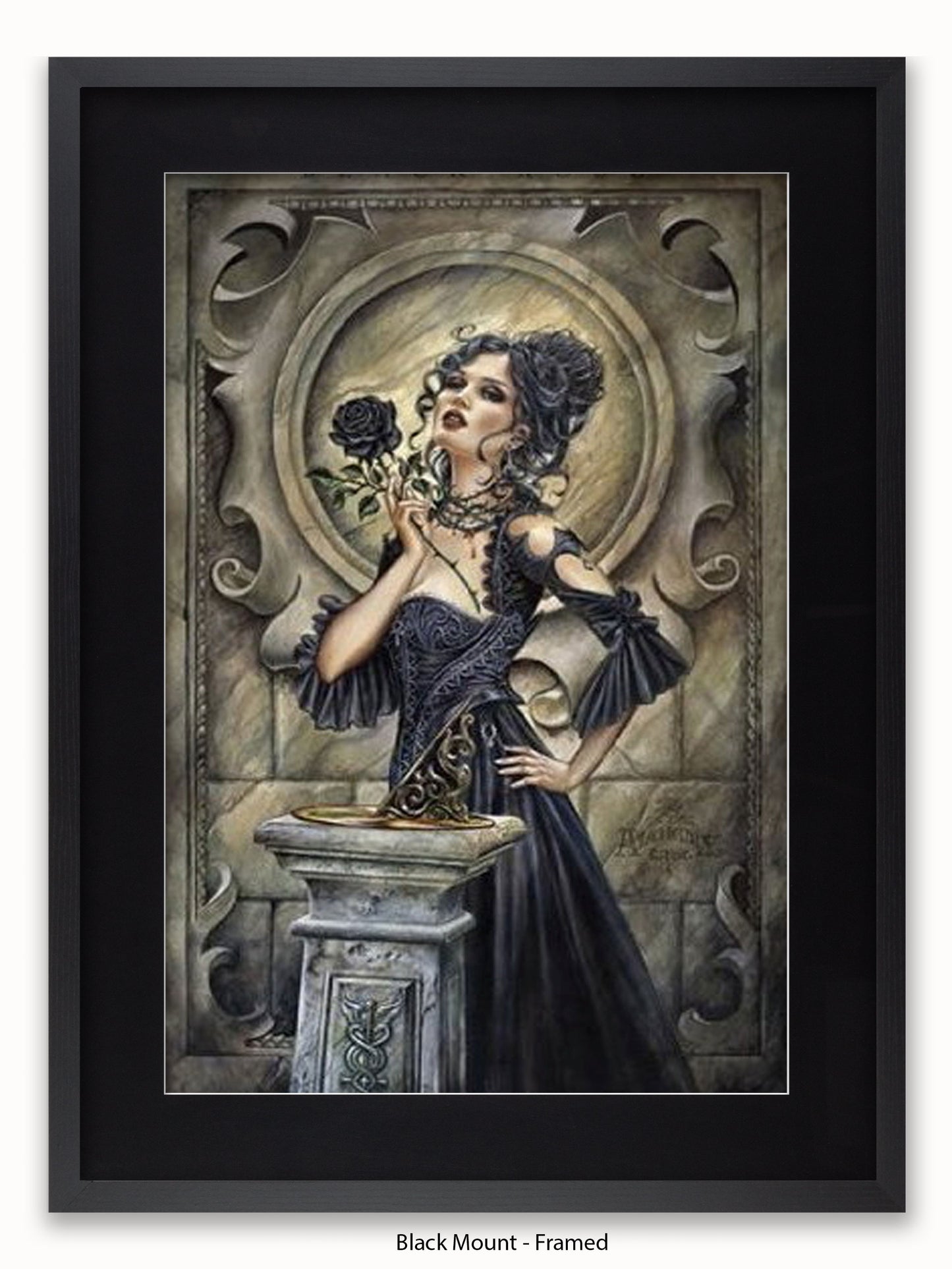 Alchemy  Black Rose Girl Poster