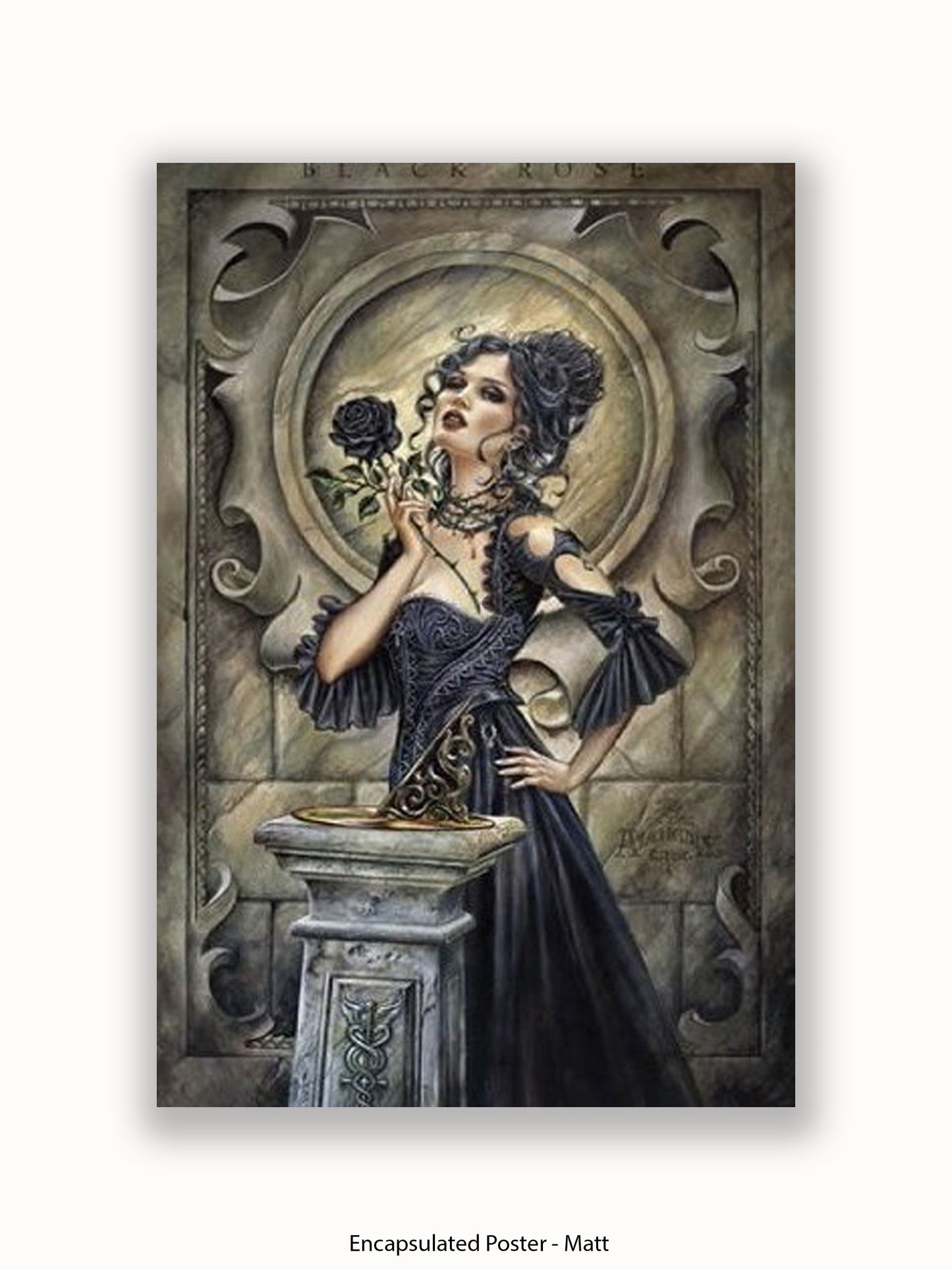 Alchemy  Black Rose Girl Poster
