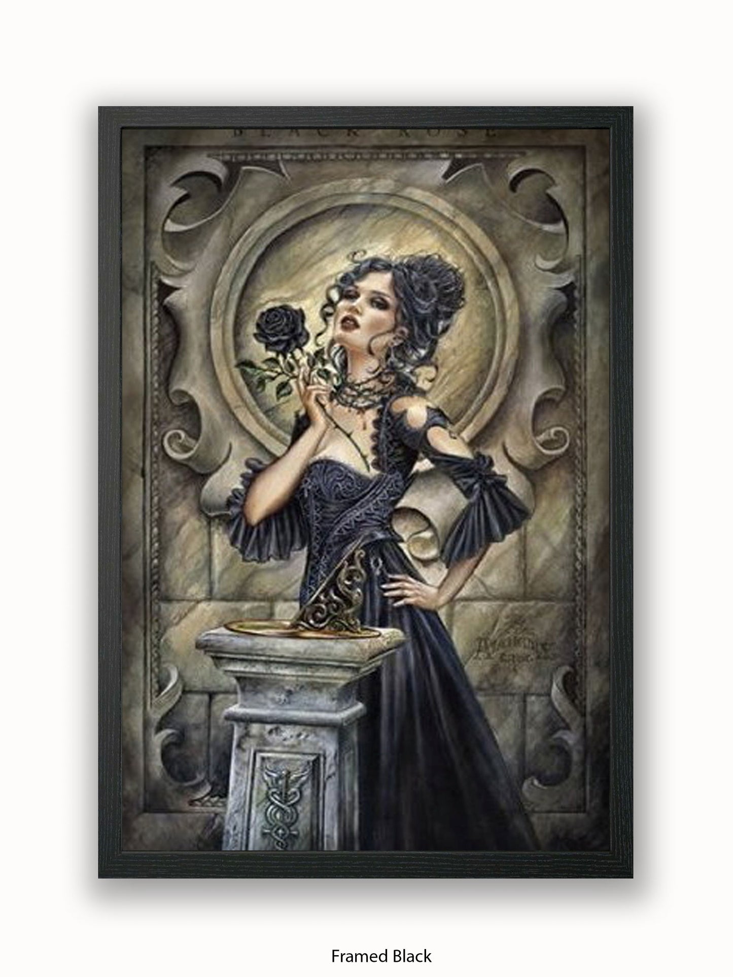 Alchemy  Black Rose Girl Poster