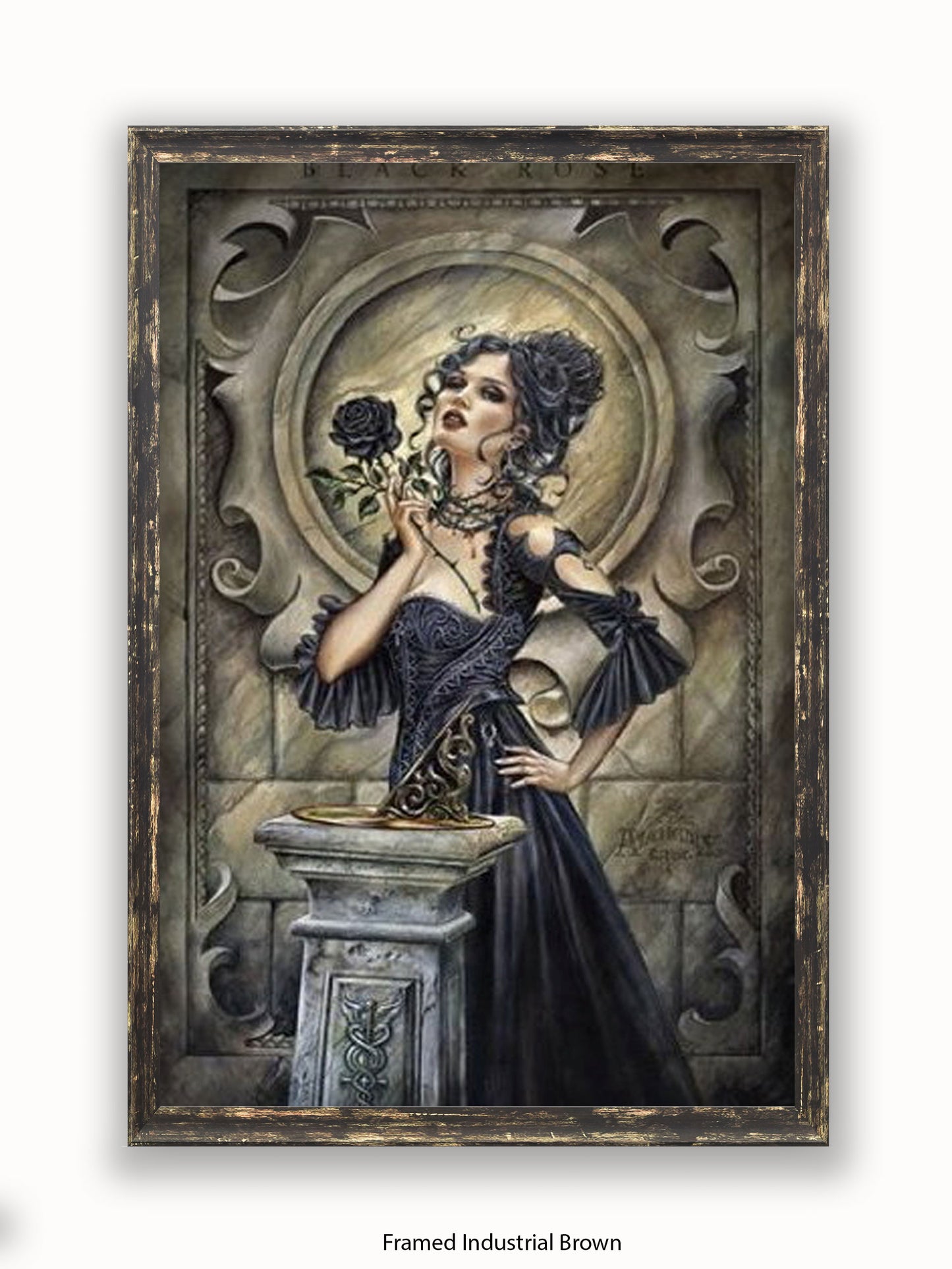 Alchemy  Black Rose Girl Poster