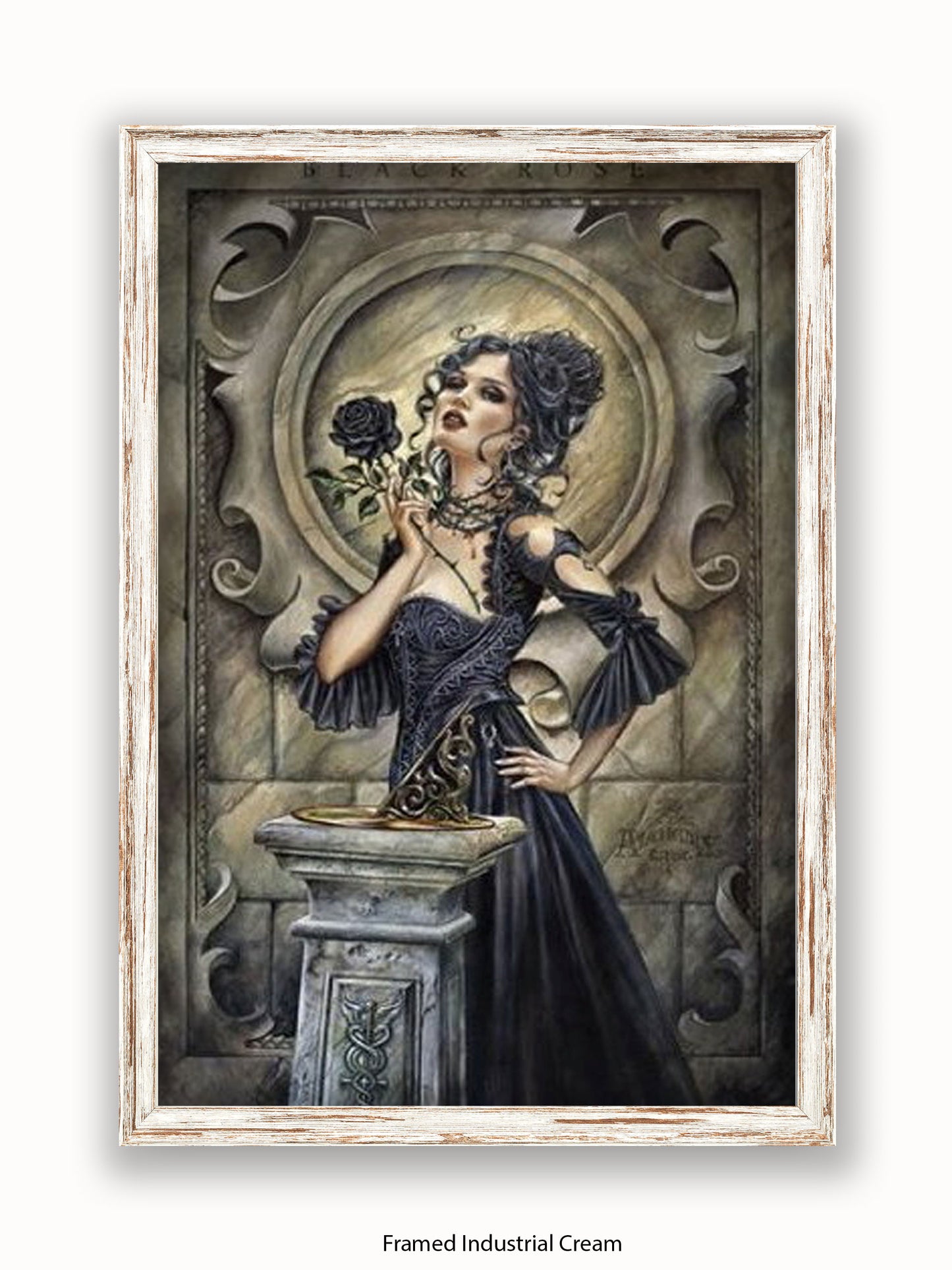 Alchemy  Black Rose Girl Poster