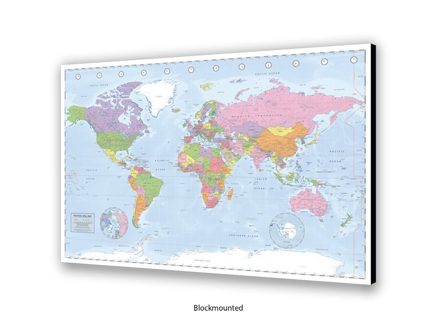 World Map | Miller Projection | Wall Decor Poster