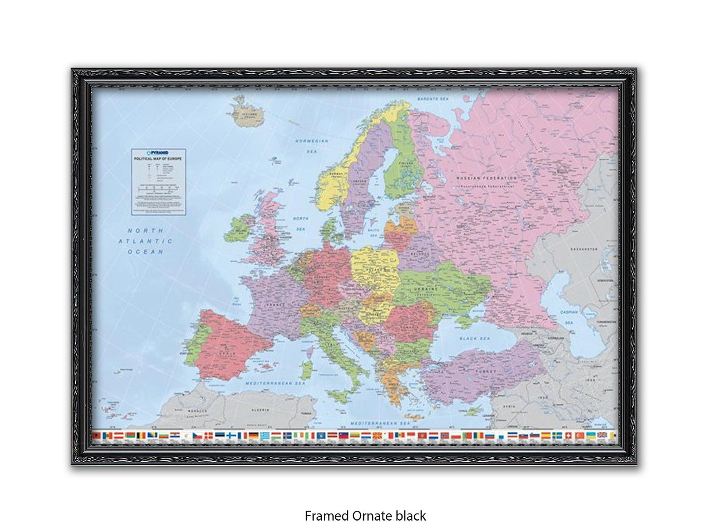 Europe Map | Political Map| Wall Decor Poster