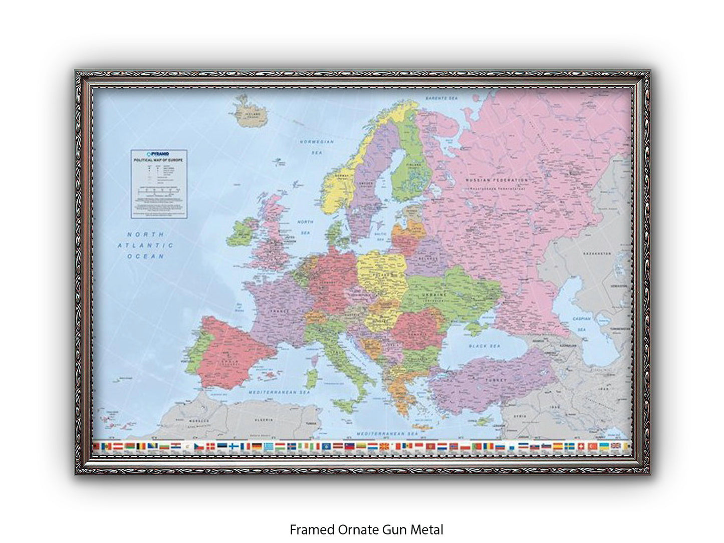 Europe Map | Political Map| Wall Decor Poster