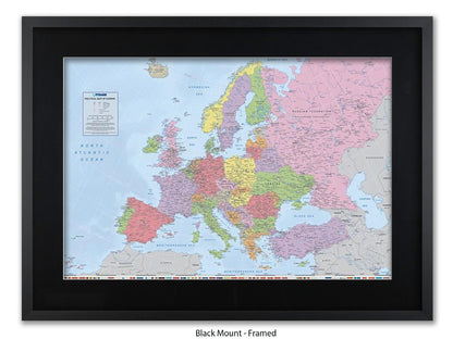 Europe Map | Political Map| Wall Decor Poster
