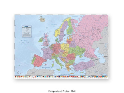 Europe Map | Political Map| Wall Decor Poster