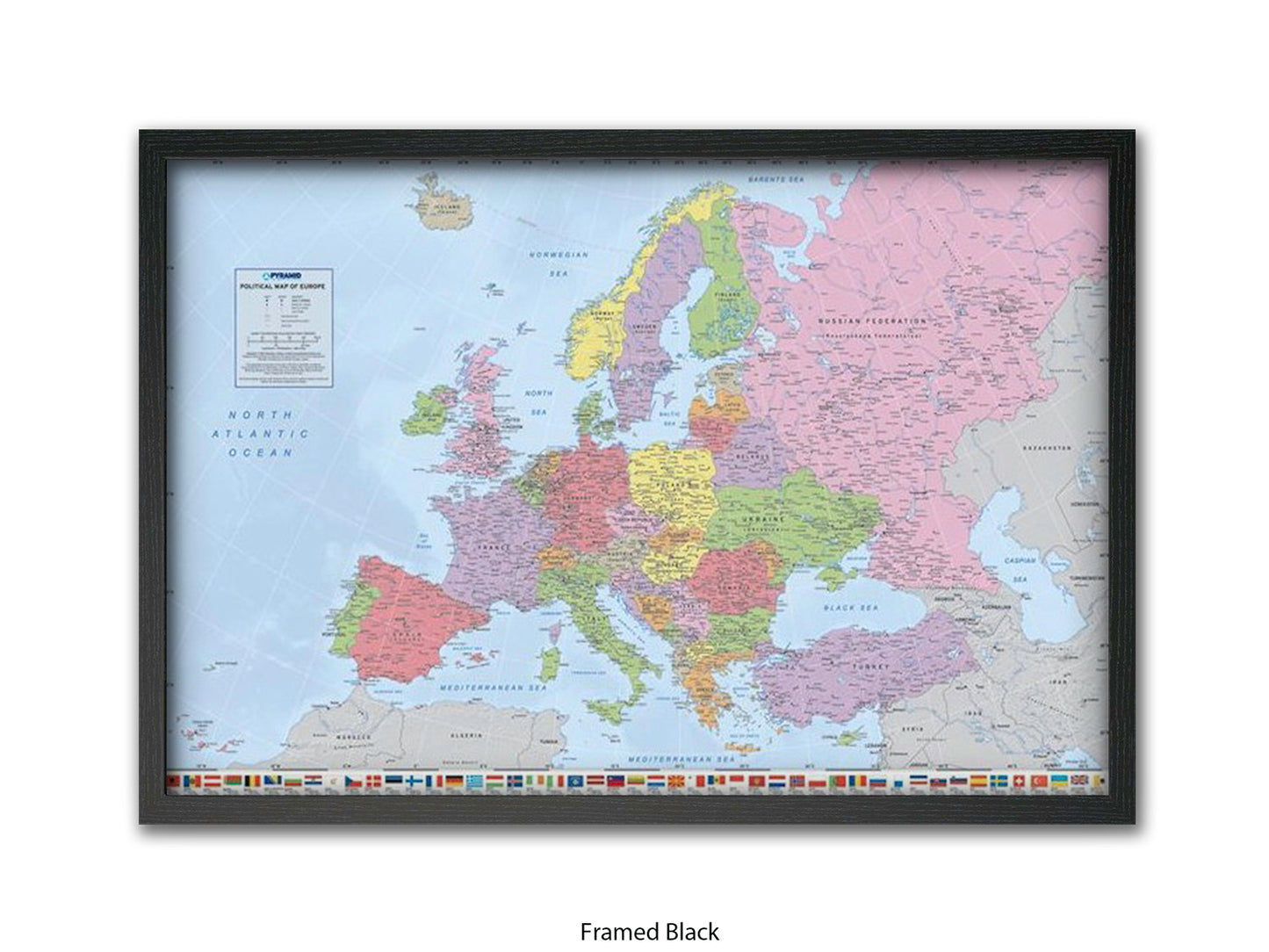 Europe Map | Political Map| Wall Decor Poster