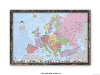 Europe Map | Political Map| Wall Decor Poster