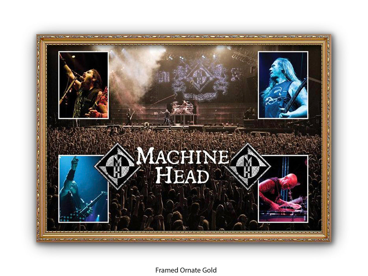 Machine Head Poster - Classic Rock Album Wall Art - Vintage Hard Rock Print
