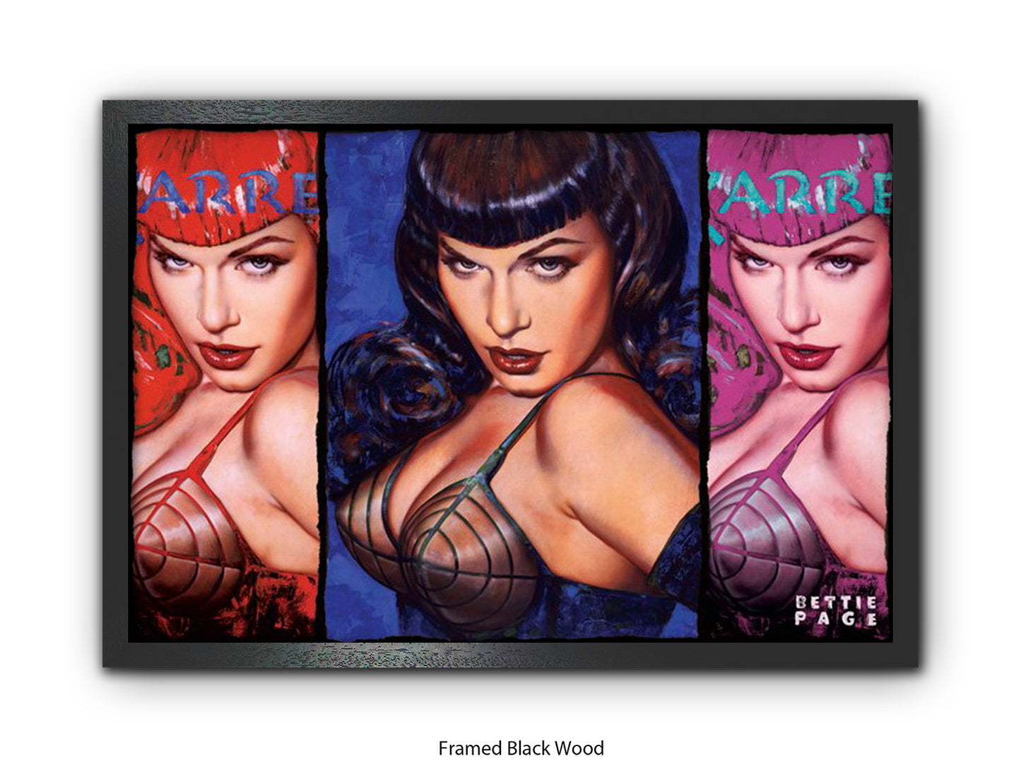 Bettie Page Poster Ð Pop Art Style Wall Art