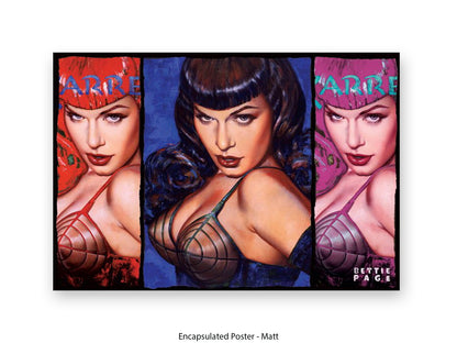 Bettie Page Poster Ð Pop Art Style Wall Art