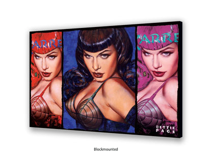 Bettie Page Poster Ð Pop Art Style Wall Art