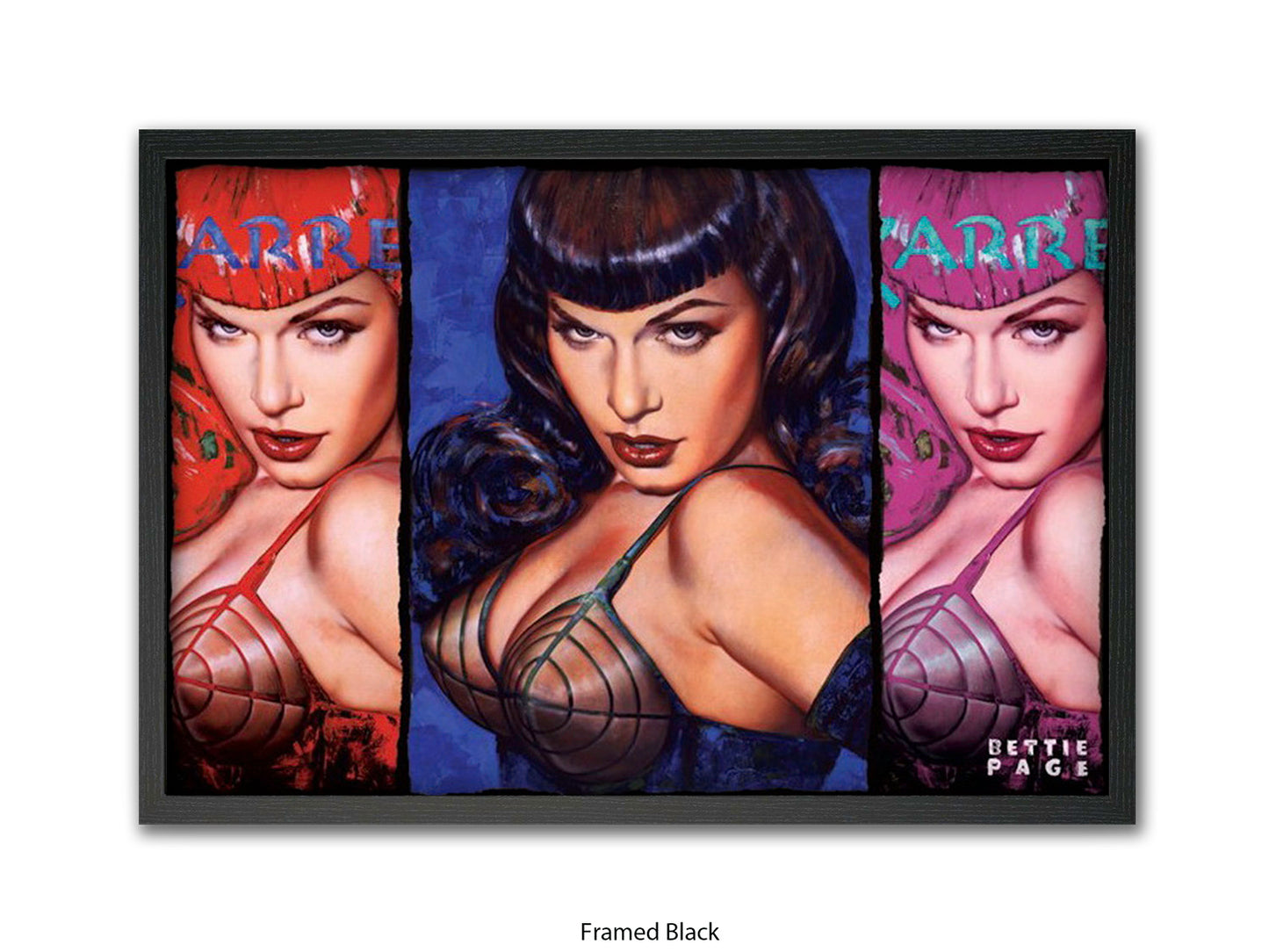Bettie Page Poster Ð Pop Art Style Wall Art