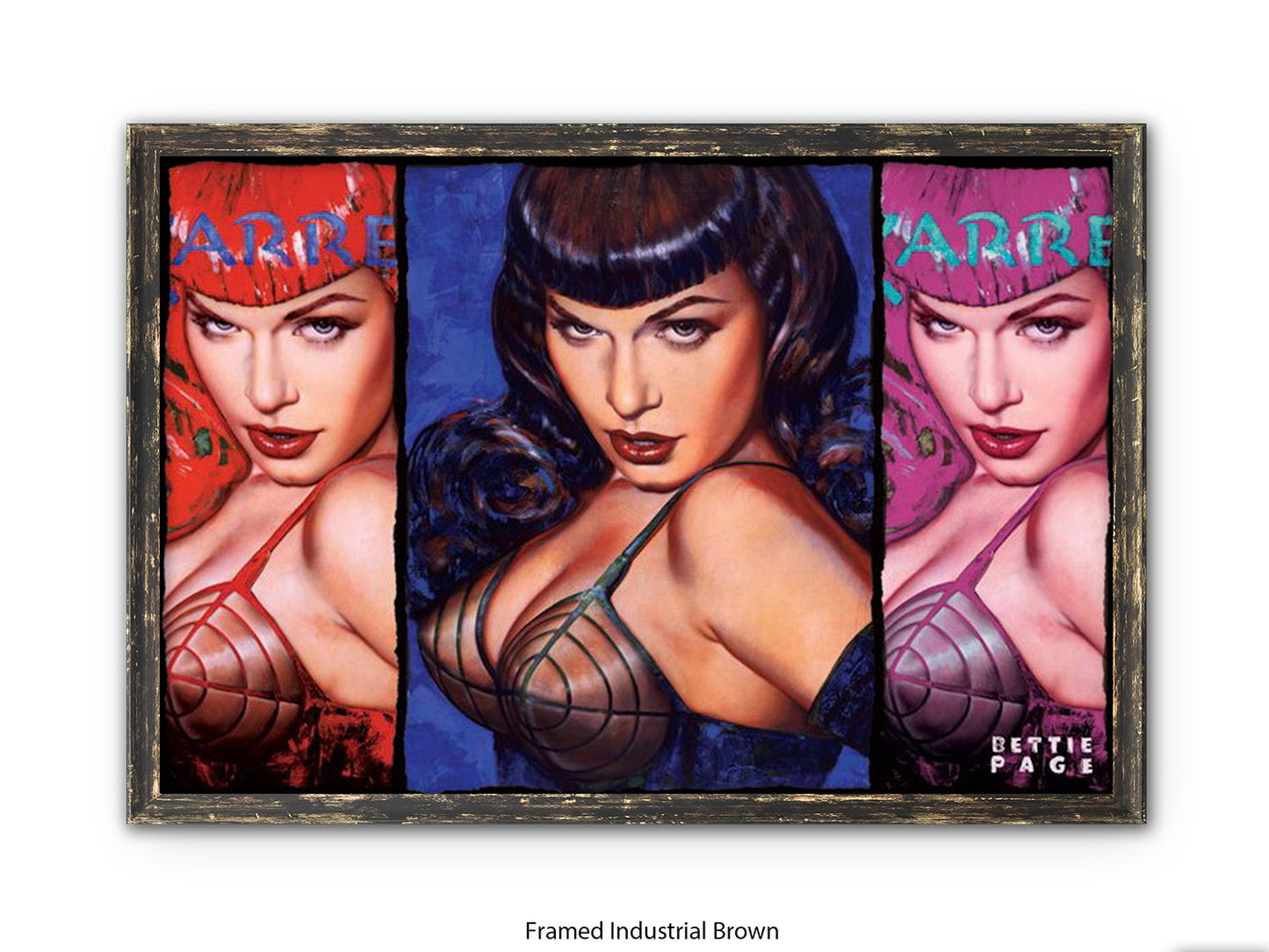 Bettie Page Poster Ð Pop Art Style Wall Art