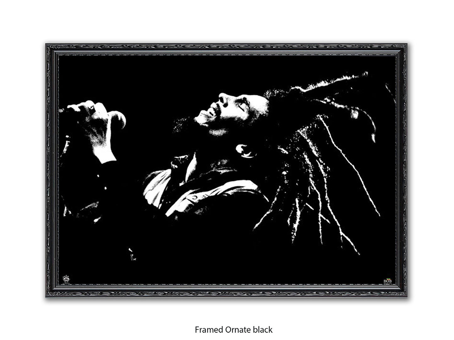 Bob Marley Poster - Dreads on the air - Reggae Legend Wall Art - Vintage Jamaican Music Print