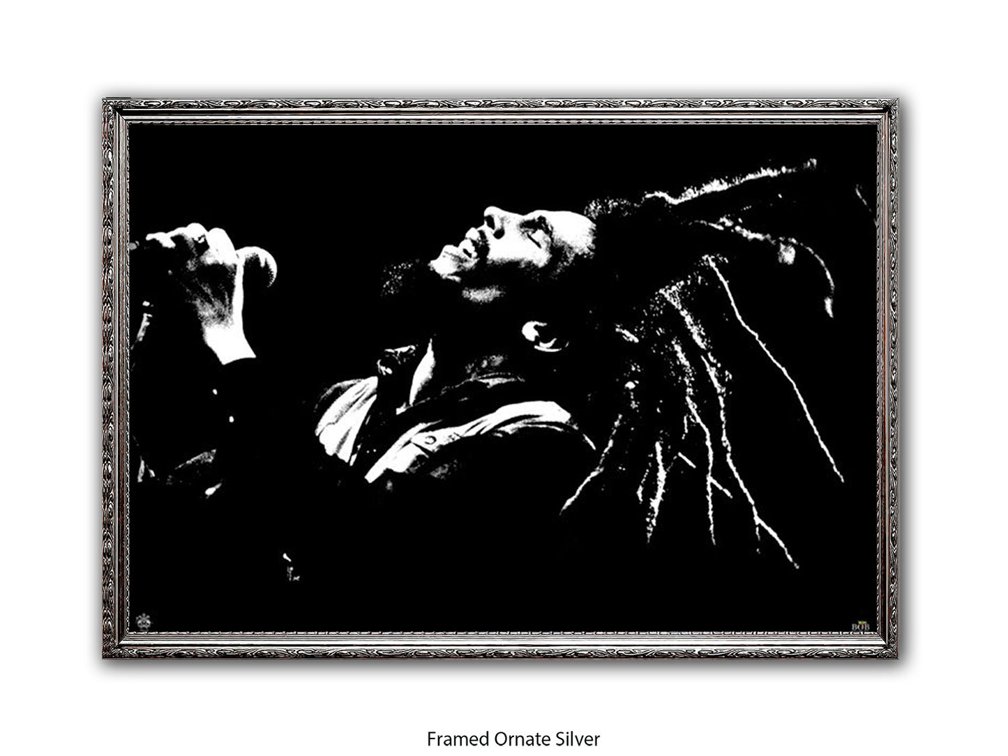 Bob Marley Poster - Dreads on the air - Reggae Legend Wall Art - Vintage Jamaican Music Print