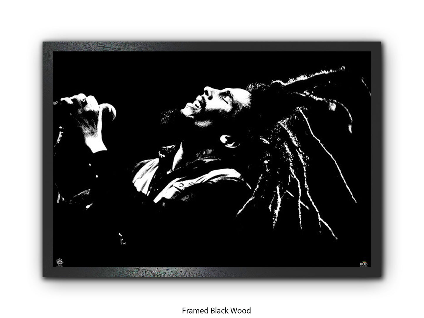 Bob Marley Poster - Dreads on the air - Reggae Legend Wall Art - Vintage Jamaican Music Print