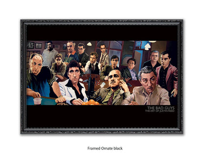 The Bad Guys Gangster Cinema Art Poster | Justin Reed