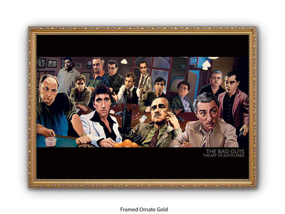 The Bad Guys Gangster Cinema Art Poster | Justin Reed