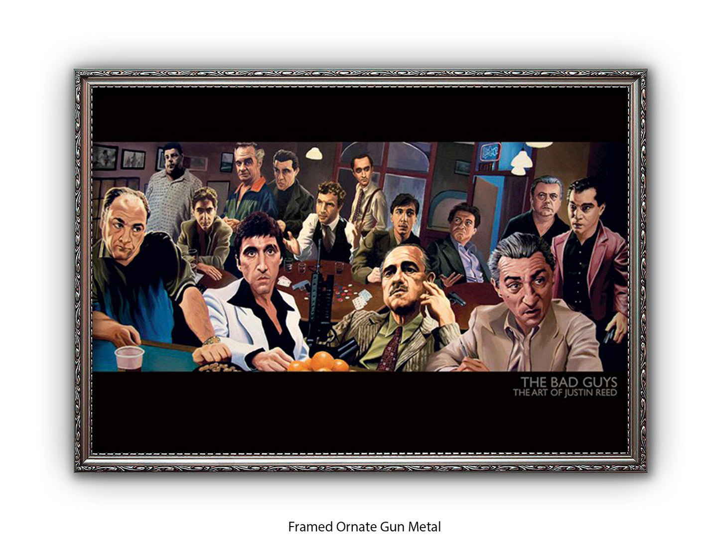 The Bad Guys Gangster Cinema Art Poster | Justin Reed