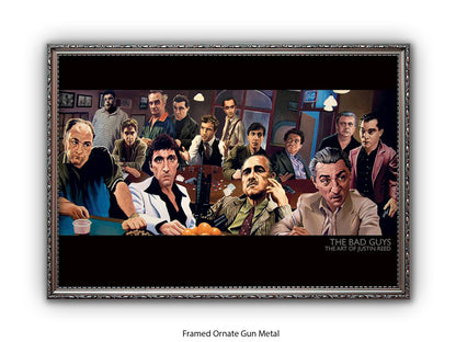 The Bad Guys Gangster Cinema Art Poster | Justin Reed