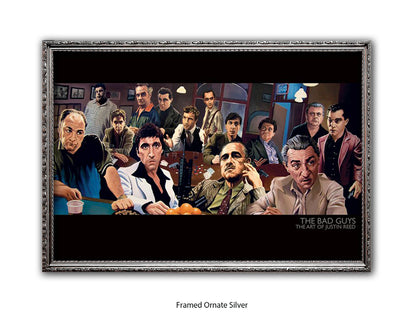 The Bad Guys Gangster Cinema Art Poster | Justin Reed