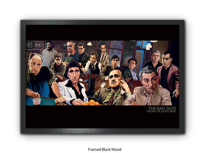 The Bad Guys Gangster Cinema Art Poster | Justin Reed