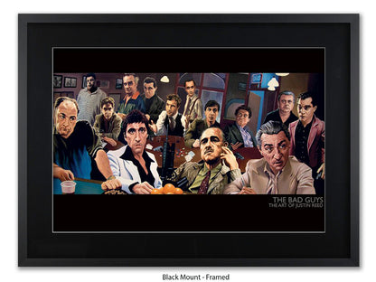 The Bad Guys Gangster Cinema Art Poster | Justin Reed