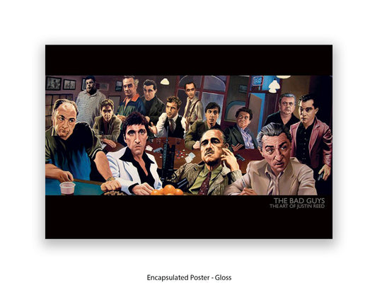 The Bad Guys Gangster Cinema Art Poster | Justin Reed