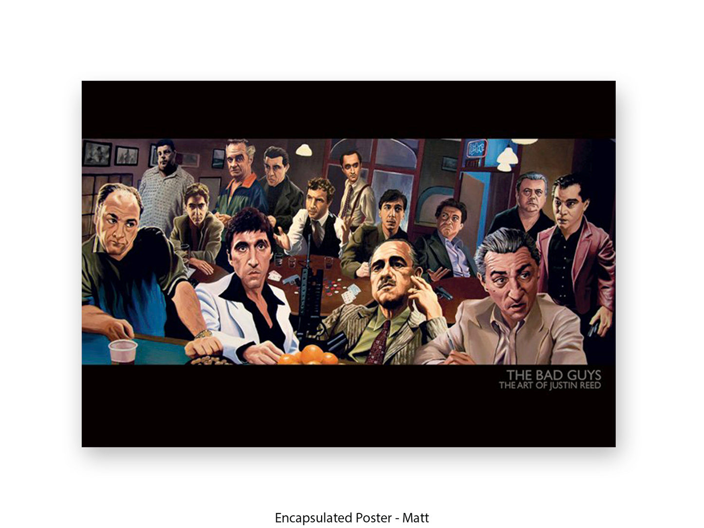 The Bad Guys Gangster Cinema Art Poster | Justin Reed