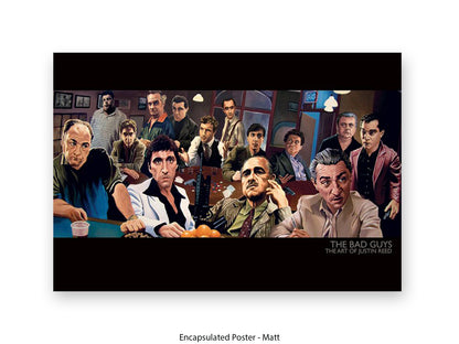 The Bad Guys Gangster Cinema Art Poster | Justin Reed